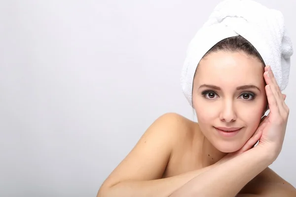 Bella felice spa ragazza — Foto Stock