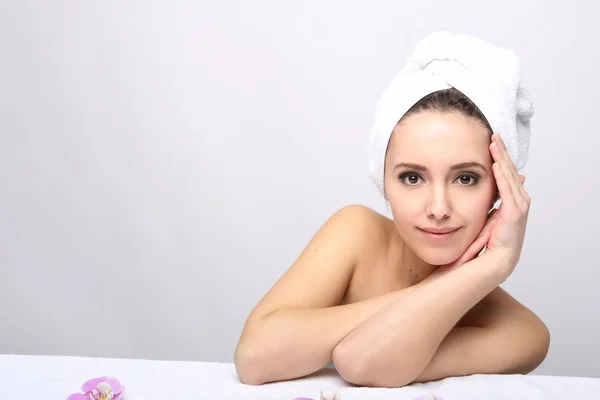 Bella felice spa ragazza — Foto Stock