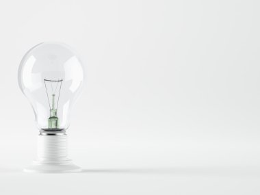 Ampul, izole, gerçekçi fotoğraf görüntüsü