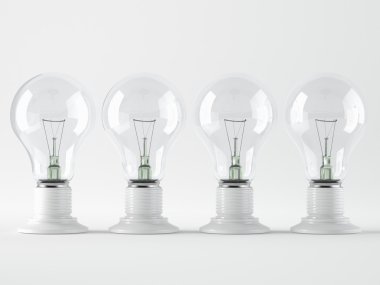 Ampul, izole, gerçekçi fotoğraf görüntüsü