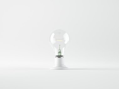 Ampul, izole, gerçekçi fotoğraf görüntüsü