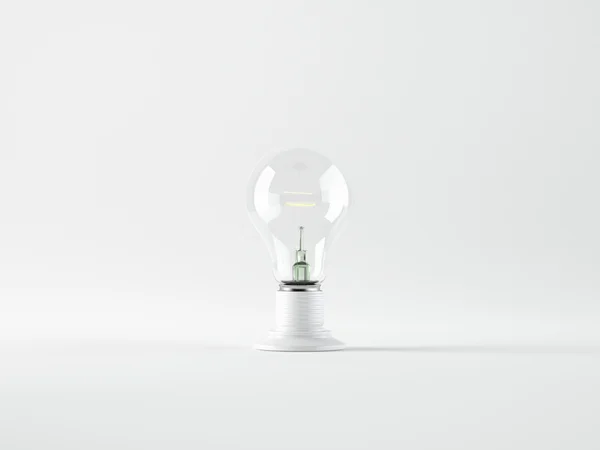 Žárovka, izolovaná, realistický foto obraz — Stock fotografie