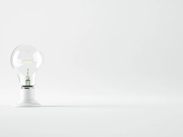 Glödlampa, isolerad, Realistisk bild — Stockfoto