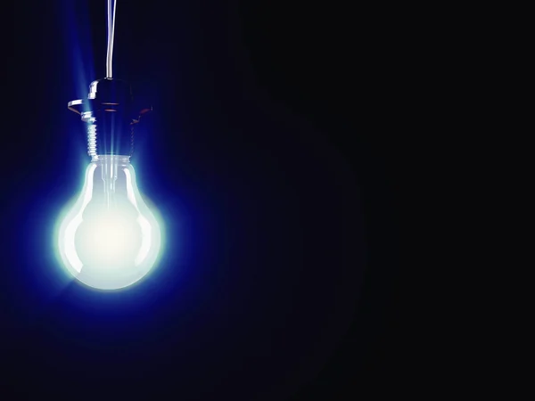Işıklı floresan ampul — Stok fotoğraf