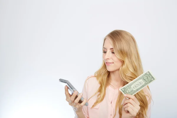 Attractive business woman, wearing a suit and shirt. — Stock Photo, Image