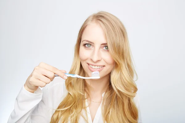 Гигиена зубов — стоковое фото