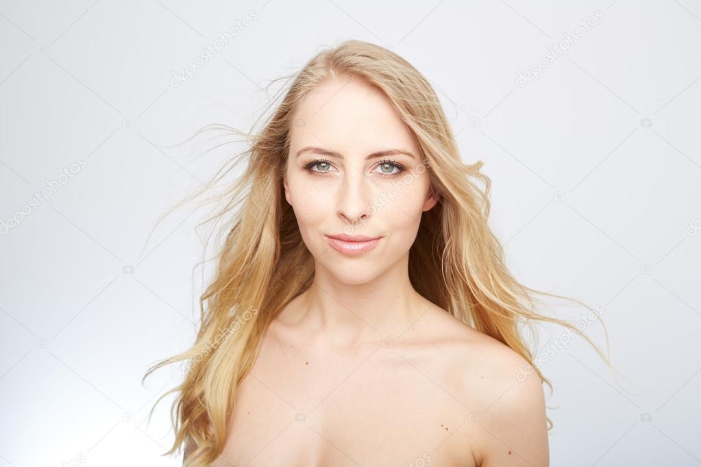 Blonde frau von hinten
