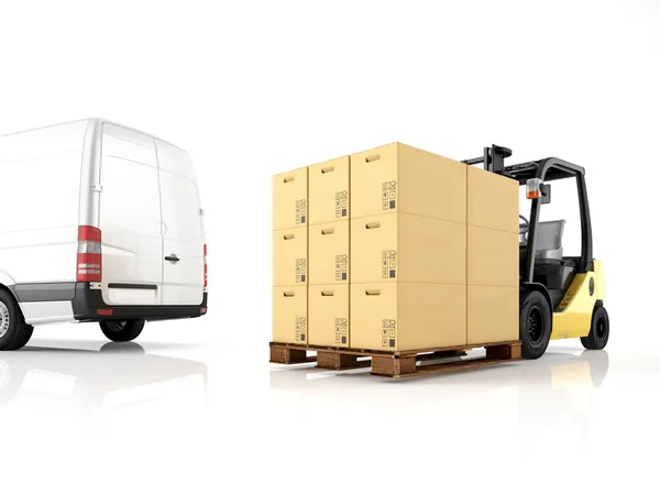 Logistisch. 3D-Darstellung — Stockfoto