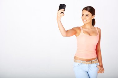 güzel kız alma selfie