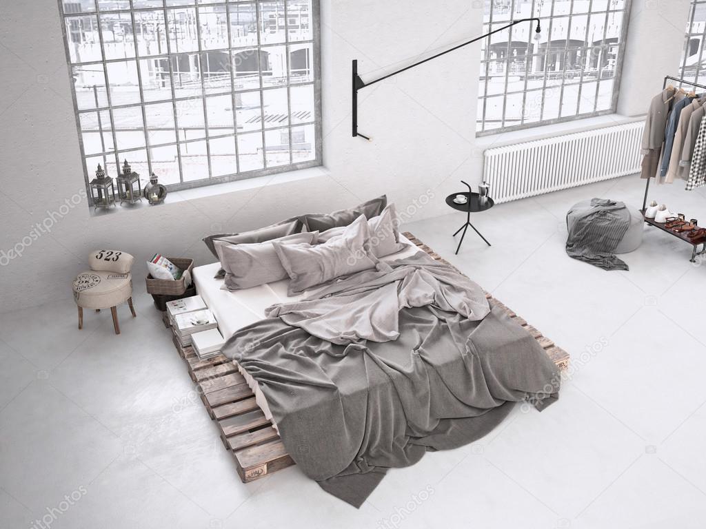 industriële slaapkamer. 3D-rendering — Stockfoto © 2mmedia #81565908 industriële slaapkamer. 3D-rendering — Stockfoto © 2mmedia #81565908