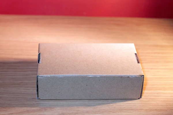 Small Brown Rectangle Box — Stock Photo, Image