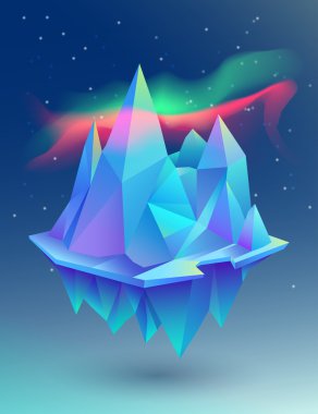 oldukça düşük Poli dağlar