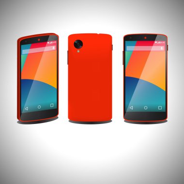 İki düz smartphone