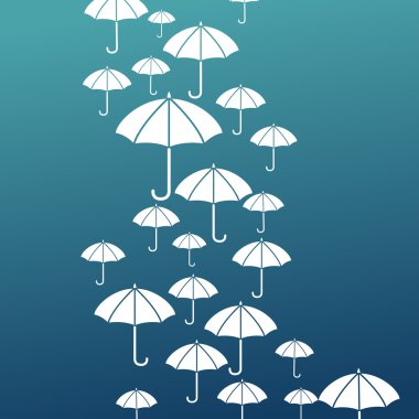 Beyaz şemsiye bileşimi