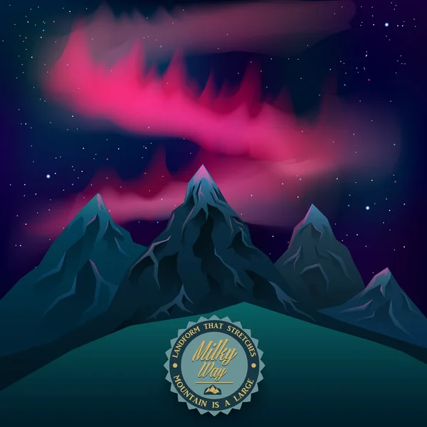 Geceleri gerçekçi dağlar