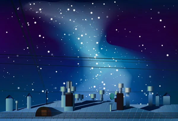 Bacalar ile evlerin çatıları