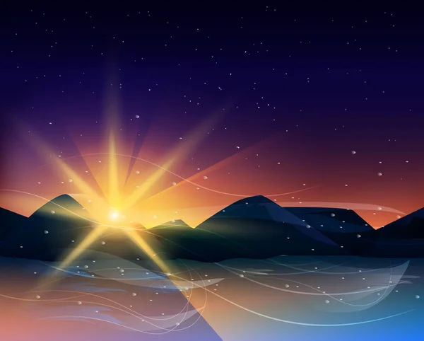 Gün batımında görünür Yıldız Dağları