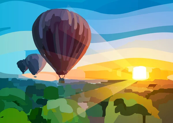 Fondo de globos aéreos — Vector de stock