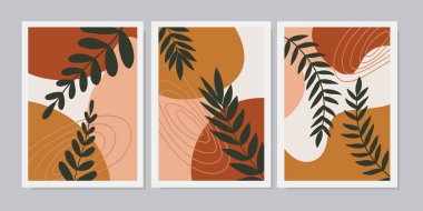 Duvar dekorasyonu, kartpostal ya da broşür kapağı tasarımı için yaratıcı minimalist el çizimleri. El çizimi vektör tasarımı elemanları. Vektör EPS10.