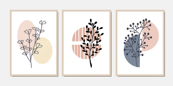 Duvar dekorasyonu, kartpostal ya da broşür kapağı tasarımı için yaratıcı minimalist el çizimleri. El çizimi vektör tasarımı elemanları. Vektör EPS10.