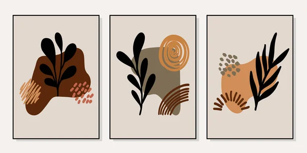Duvar Dekorasyonu Kartpostal Broşür Kapağı Tasarımı Için Yaratıcı Minimalist Çizimleri — Stok Vektör