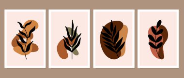 Duvar dekorasyonu, kartpostal ya da broşür kapağı tasarımı için yaratıcı minimalist el çizimleri. El çizimi vektör tasarımı elemanları. Vektör EPS10.