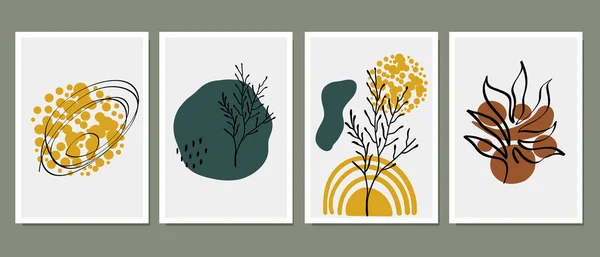 Duvar dekorasyonu, kartpostal ya da broşür kapağı tasarımı için yaratıcı minimalist el çizimleri. El çizimi vektör tasarımı elemanları. Vektör EPS10.