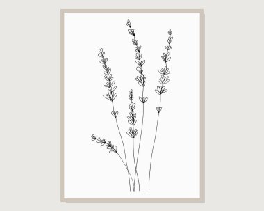 Vektör resminin asgari ve soyut sürekli çizimi. Vektör EPS10.