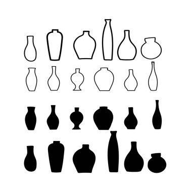 Duvar dekorasyonu, kartpostal ya da broşür kapağı tasarımı için yaratıcı minimalist el çizimleri. El çizimi vektör tasarımı elemanları. Vektör EPS10.