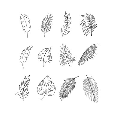 Duvar dekorasyonu, kartpostal ya da broşür kapağı tasarımı için yaratıcı minimalist el çizimleri. El çizimi vektör tasarımı elemanları. Vektör EPS10.