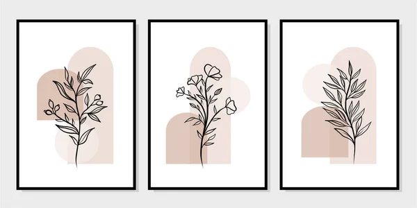 Duvar dekorasyonu, kartpostal ya da broşür kapağı tasarımı için yaratıcı minimalist el çizimleri. El çizimi vektör tasarımı elemanları. Vektör EPS10.