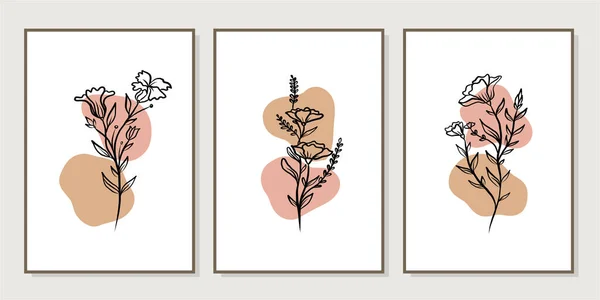 Kreative Minimalistische Handgezeichnete Illustrationen Für Wanddekorationen Postkarten Oder Broschüren Handzeichnen — Stockvektor