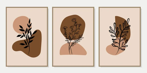 Kreative Minimalistische Handgezeichnete Illustrationen Für Wanddekorationen Postkarten Oder Broschüren Handzeichnen — Stockvektor