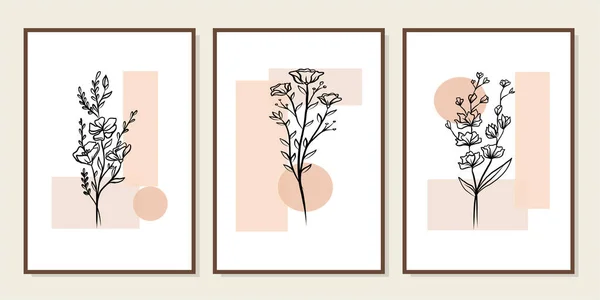 Duvar dekorasyonu, kartpostal ya da broşür kapağı tasarımı için yaratıcı minimalist el çizimleri. El çizimi vektör tasarımı elemanları. Vektör EPS10.