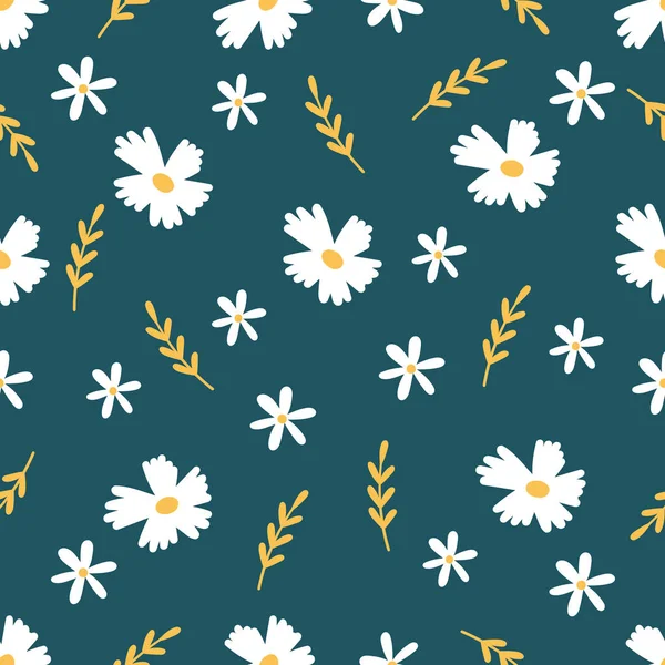 Квітковий Безшовний Візерунок Векторний Дизайн Паперу Обкладинки Моди Шпалер Тканини — стоковий вектор