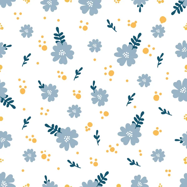 Diseño Vectores Patrón Sin Costura Floral Para Papel Cubierta Moda — Vector de stock