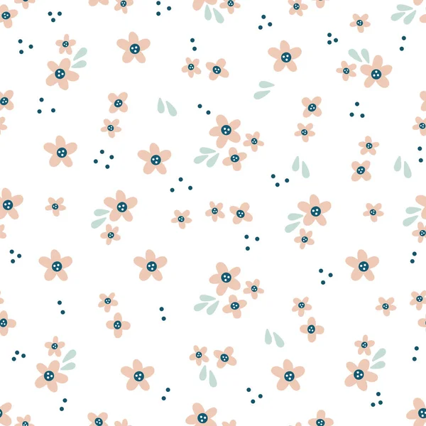 Diseño Vectores Patrón Sin Costura Floral Para Papel Cubierta Moda — Vector de stock