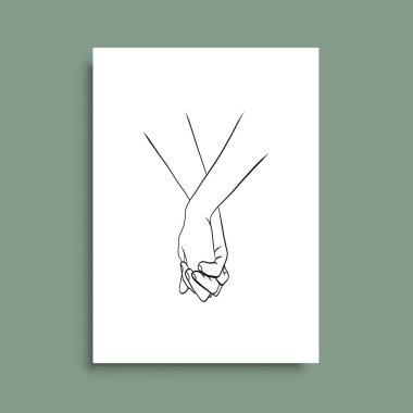 Vektör resminin asgari ve soyut sürekli çizimi. Vektör EPS10.