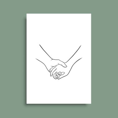 Vektör resminin asgari ve soyut sürekli çizimi. Vektör EPS10.