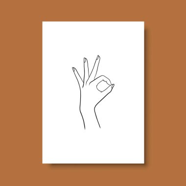 Vektör resminin asgari ve soyut sürekli çizimi. Vektör EPS10.