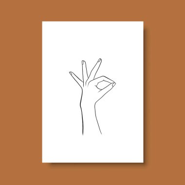 Vektör resminin asgari ve soyut sürekli çizimi. Vektör EPS10.