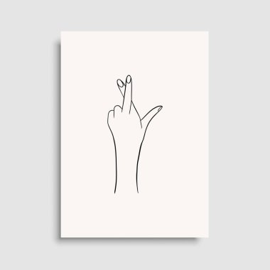 Vektör resminin asgari ve soyut sürekli çizimi. Vektör EPS10.