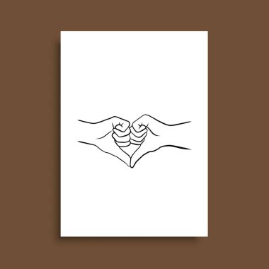 Vektör resminin asgari ve soyut sürekli çizimi. Vektör EPS10.