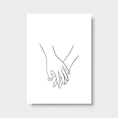 Vektör resminin asgari ve soyut sürekli çizimi. Vektör EPS10.