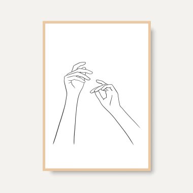 Vektör resminin asgari ve soyut sürekli çizimi. Vektör EPS10.