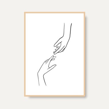 Vektör resminin asgari ve soyut sürekli çizimi. Vektör EPS10.