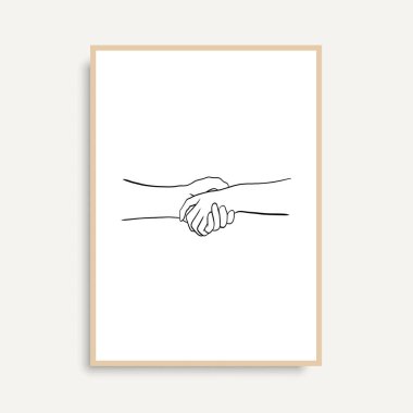 Vektör resminin asgari ve soyut sürekli çizimi. Vektör EPS10.