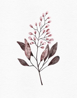 Duvar dekorasyonu, kartpostal, broşür kapağı tasarımı, düğün kırtasiyesi, selamlar, duvar kağıtları, moda ve diğer fikirler için suluboya çizimler.