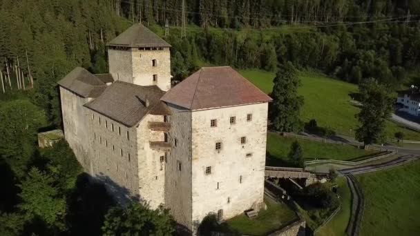 Château Kaprun Kaprun Autriche Coucher Soleil Prise Vue Aérienne — Video
