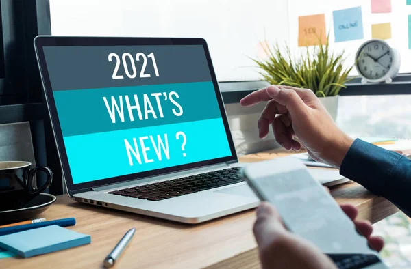 2021 Que Novo Com Negócios Trend Creativity Para Transformação Succ — Fotografia de Stock